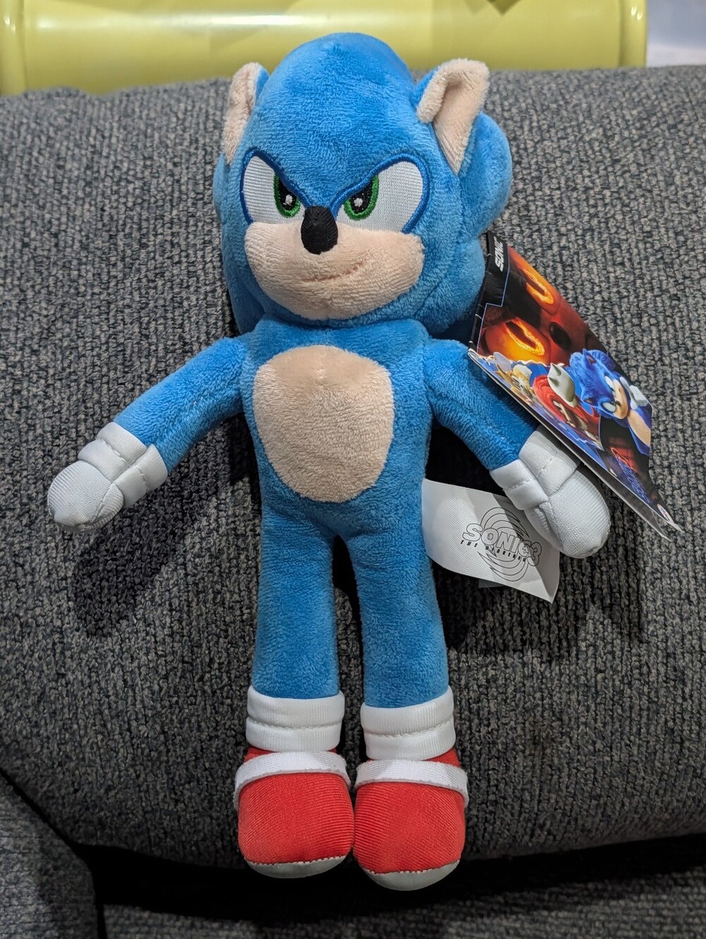 Jakks Pacific 2024 Sonic The Hedgehog 3 Movie Sonic 9" Plush Stuffed Animal Toy